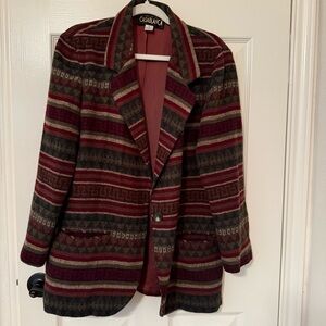 Casablanca vintage blazer layering wool western office